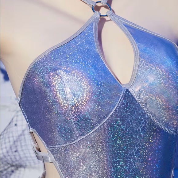 Holographic One-Piece Swimsuit - Picture 4 of 6